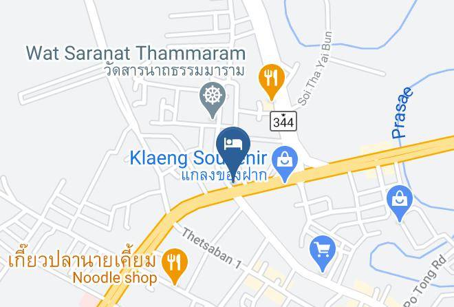 Amphoe Klaeng - Klaeng Palace Hotel Maps