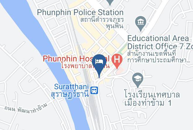 Amphoe Phunphin - Klangnam Resort Maps