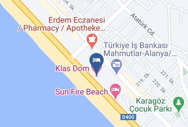 Klas Dom Hotel Map - Antalya - Alanya