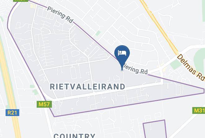 City Of Tshwane - Kleineweide Boutique Hotel Maps