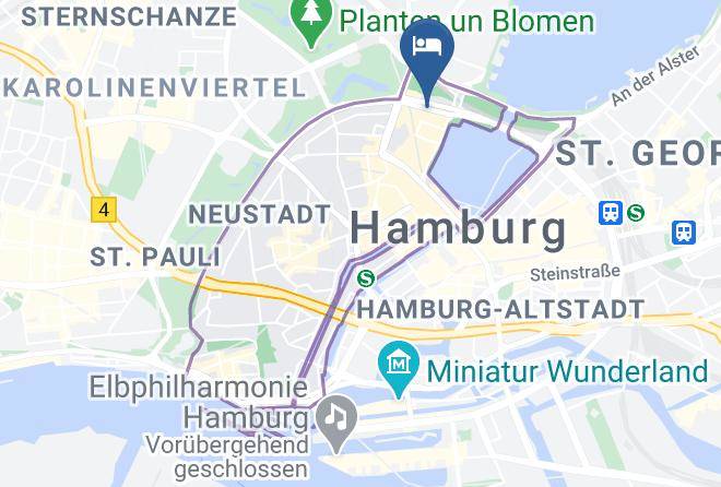 Stadt Hamburg - Kleinhuis Hotel Baseler Hof Hamburg Maps
