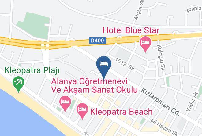 Alanya - Kleopatra Sun Light Hotel Maps