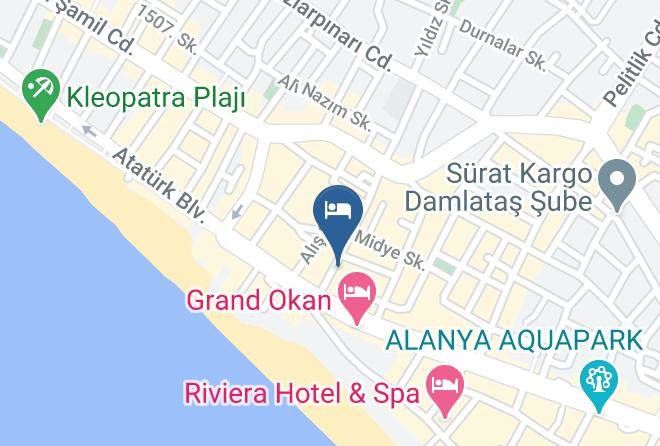 Alanya - Kleopatra Blue Hawai Hotel Maps