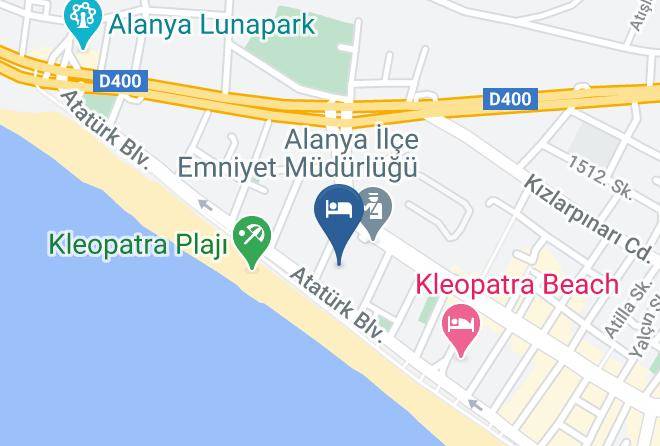 Alanya - Kleopatra Ada Beach Maps