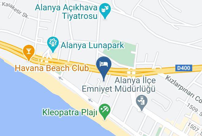 Alanya - Kleopatra Fatih Otel Maps