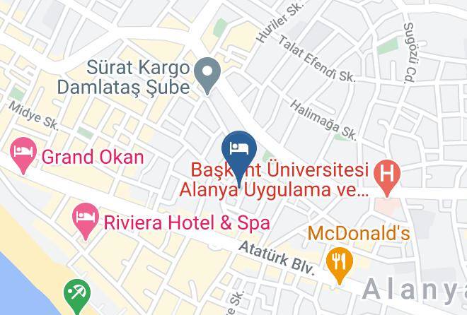 Alanya - Kleopatra Gondola Hotel Maps