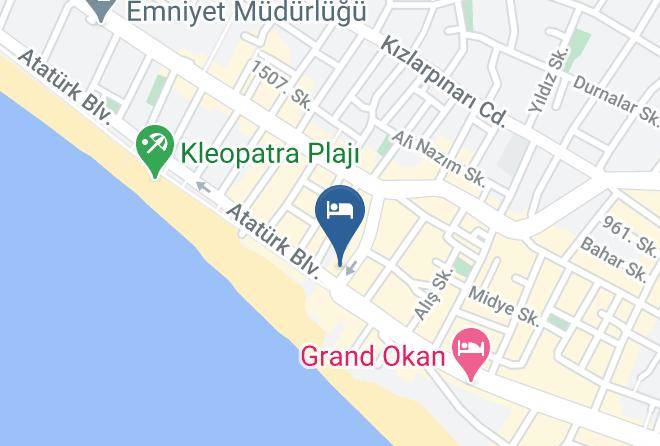 Alanya - Kleopatra Gungor Hotel Maps