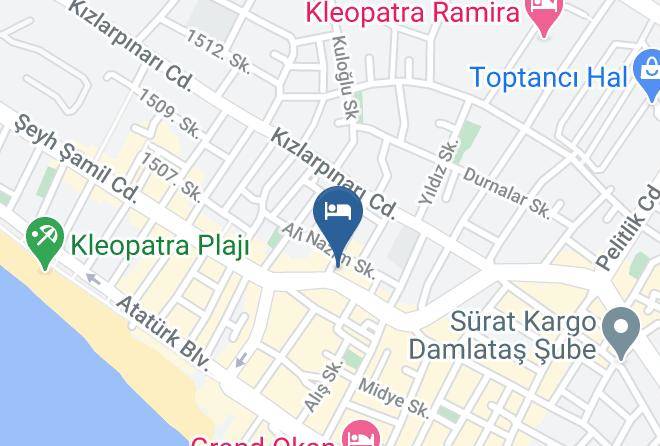 Alanya - Kleopatra Micador Hotel Maps