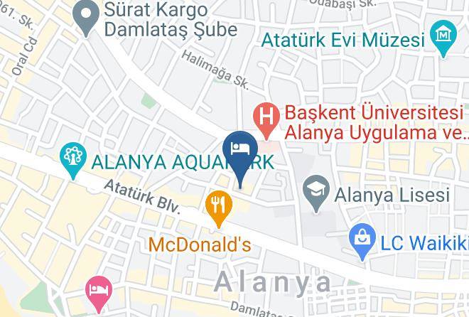 Alanya - Kleopatra Neray Hotel Maps