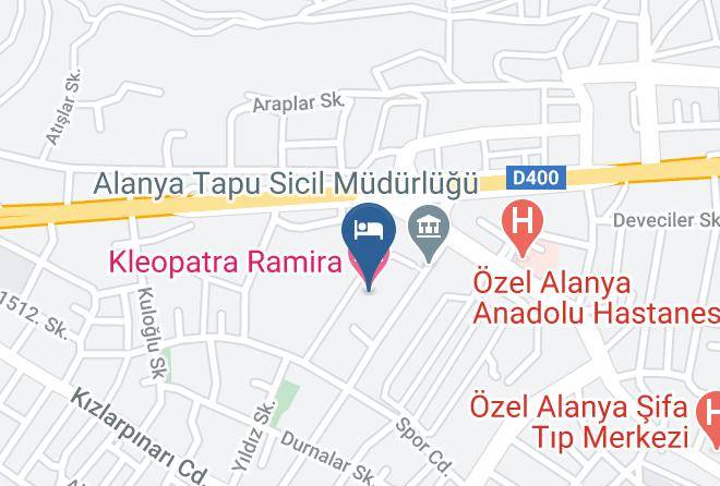Alanya - Kleopatra Ramira Hotel Maps