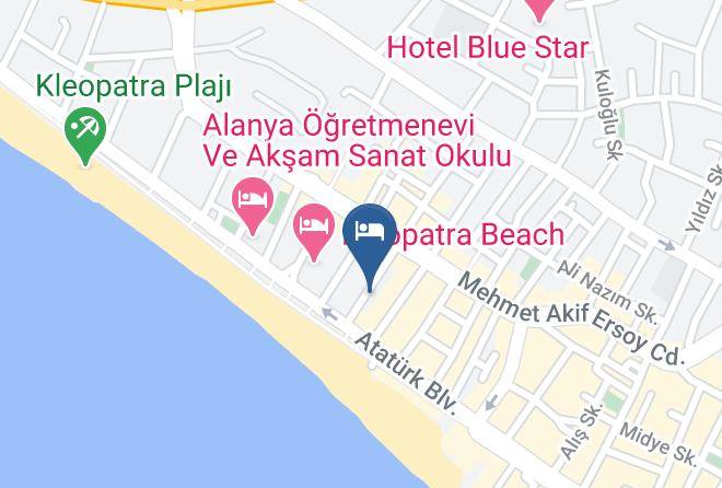 Alanya - Kleopatra Sahara Otel Maps
