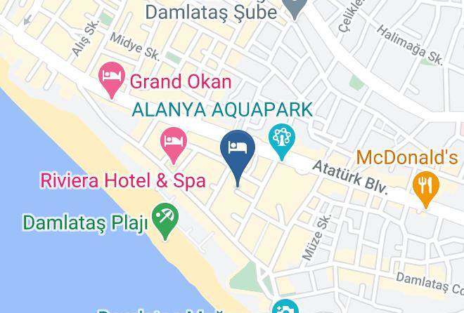 Alanya - Kleopatra Suit Hotel Adult Only Maps