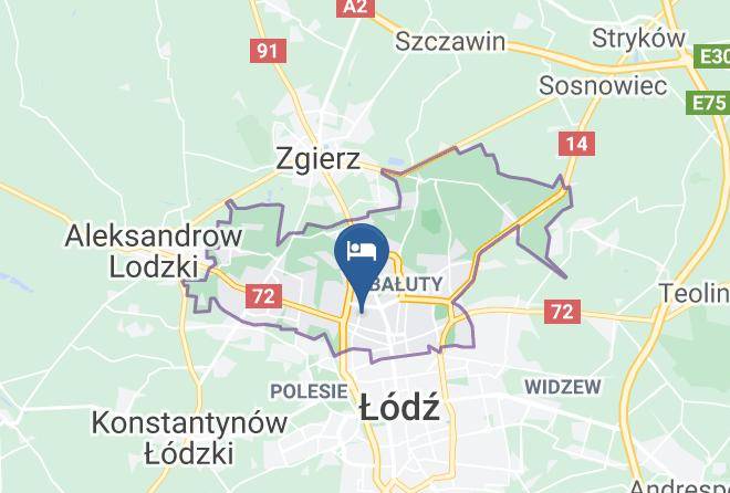 Lodz - Klon Pokoje Goscinne Maps