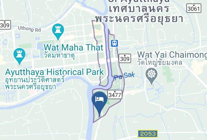 Amphoe Phra Nakhon Si Ayutthaya - Klong Suen Plu Resort Maps