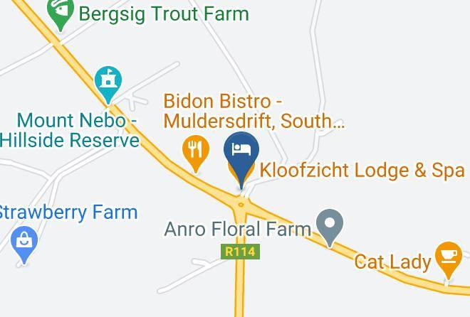West Rand - Kloofzicht Lodge & Spa Maps