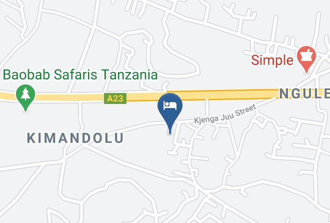 Arusha - Klub Afriko Hotel Maps