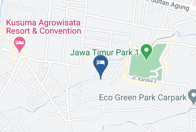 Kota Batu - Klub Bunga Boutique Resort Maps