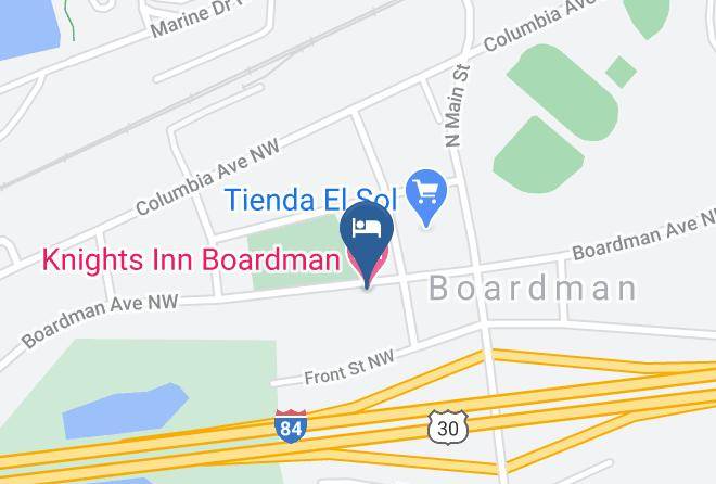 Morrow - Knights Inn Boardman Maps