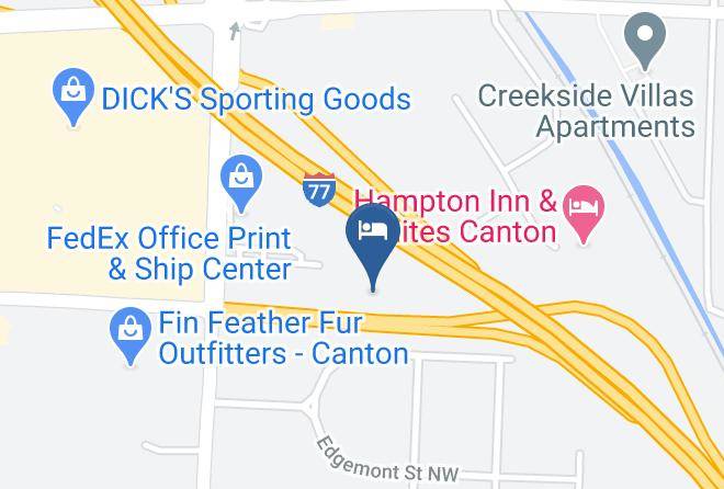 Knights Inn Canton Map