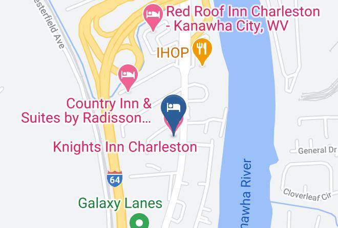 Knights Inn Charleston Map