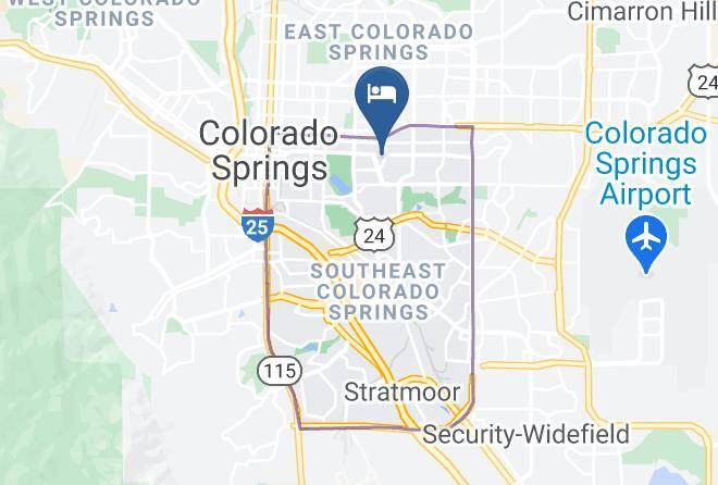 Knights Inn Colorado Springs Map