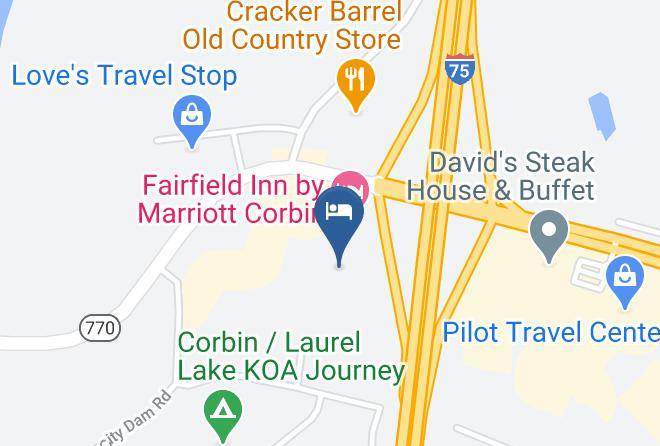 Laurel - Knights Inn Corbin Maps