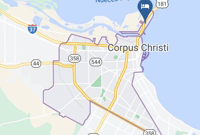 Nueces - Knights Inn Corpus Christi At North Beach Maps