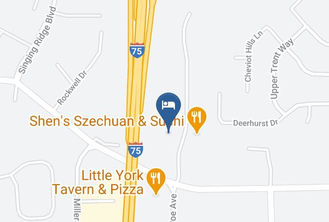 Montgomery - Knights Inn Dayton At Poe Ave Maps