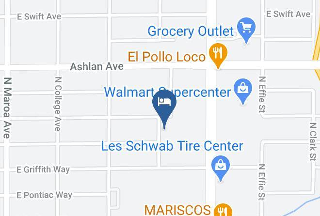 Fresno - Knights Inn Fresno Maps