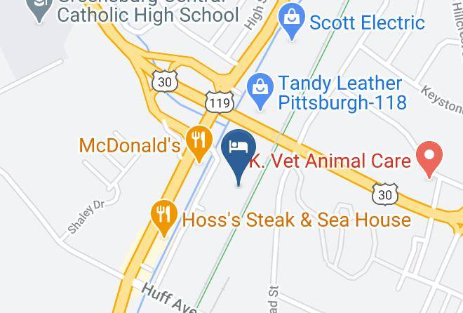 Westmoreland - Knights Inn Greensburg Maps