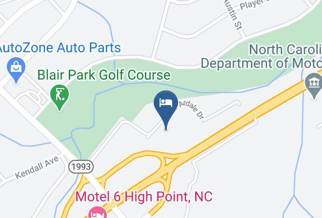 Guilford - Budget Inn High Point Maps