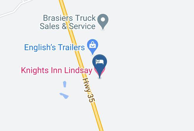 Knights Inn Lindsay Map