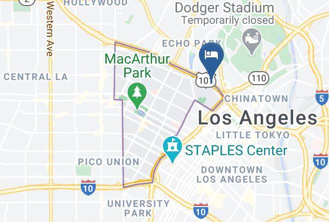 Los Angeles - Knights Inn Los Angeles Maps