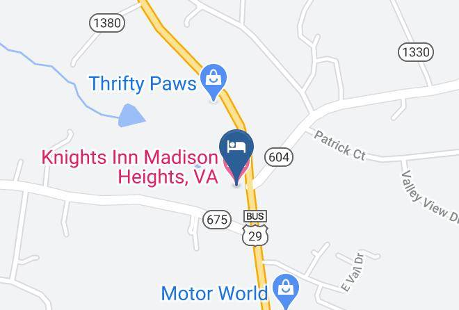 Amherst - Knights Inn Madison Heights Va Maps