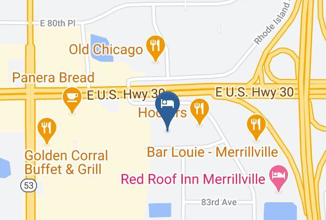 Lake - Knights Inn Merrillville Maps