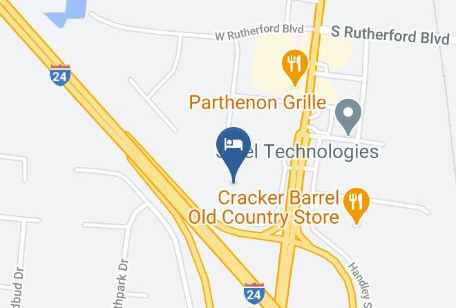 Rutherford - Knights Inn Murfreesboro Maps