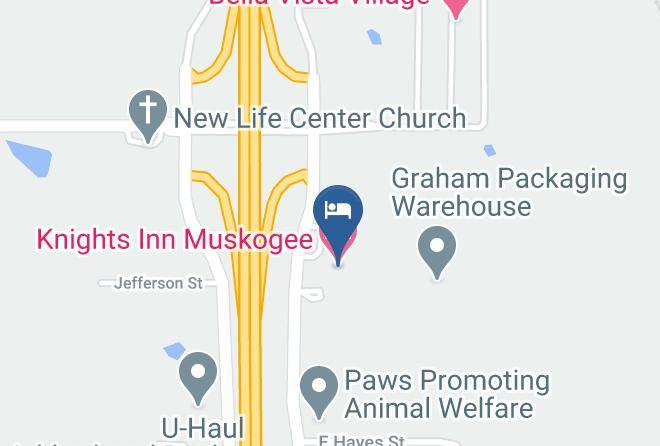 Muskogee - Knights Inn Muskogee Maps