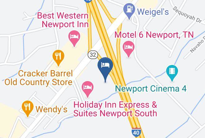 Cocke - Knights Inn Newport Tn Maps