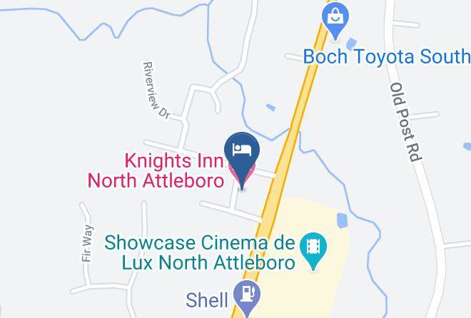Knights Inn North Attleboro Map