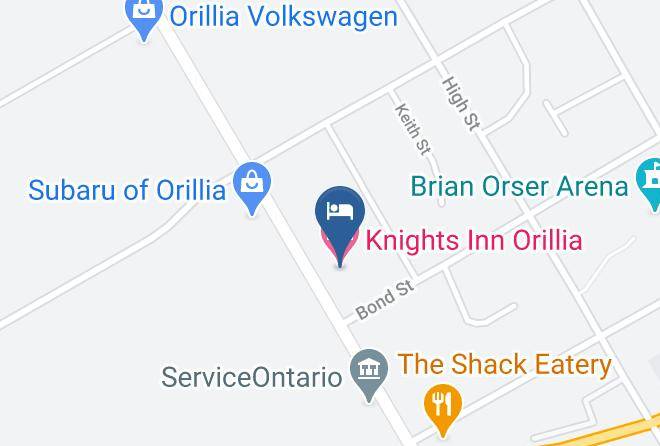 Simcoe - Knights Inn Orillia Maps