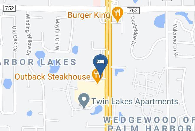 Pinellas - Knights Inn Palm Harbor Maps
