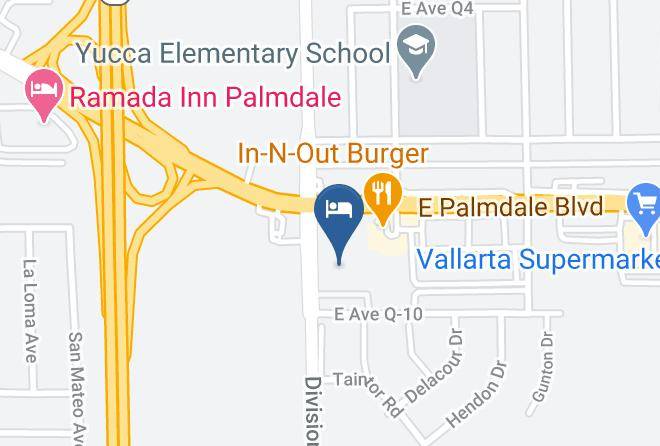 Los Angeles - Knights Inn Palmdale Maps