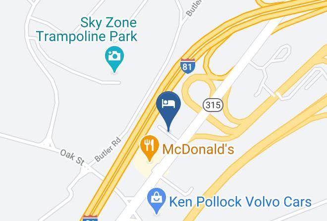 Luzerne - Knights Inn Pittston Maps