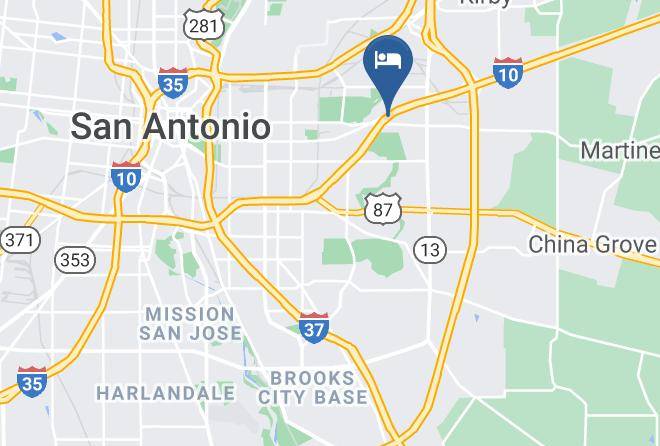 Knights Inn San Antonio Near At&t Center Map