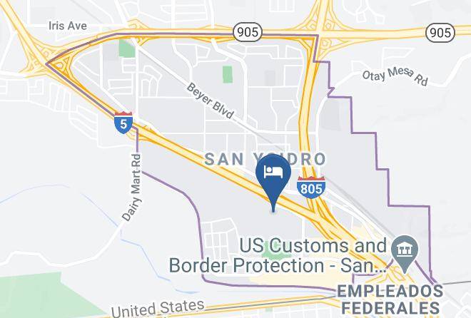 San Diego - Knights Inn San Ysidro Maps