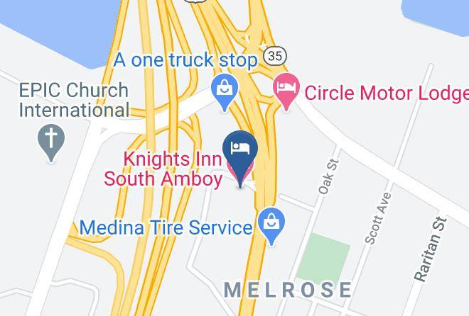 Middlesex - Knights Inn South Amboy Maps