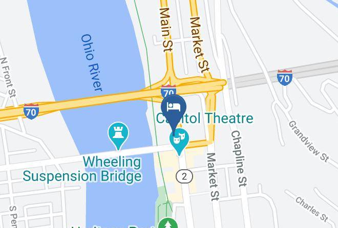 Ohio - Knights Inn Wheeling Maps