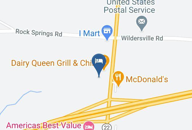Henderson - Knights Inn Wildersville Maps
