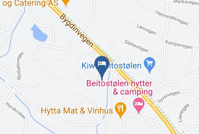 Knuts Hyttegrend Beitostolen Map