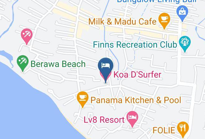 Badung Regency - Koa D'surfer Hotel Maps